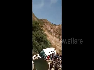 Terrifying moment... 