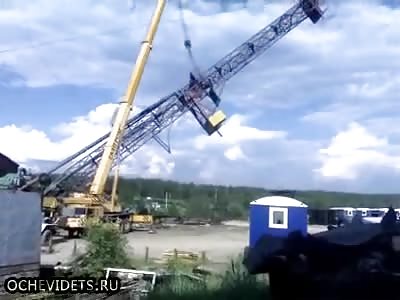 Crane could not stand it and broke ...