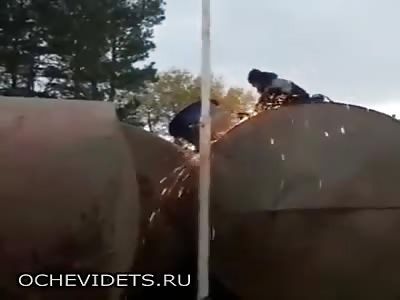 Stupid russian worker