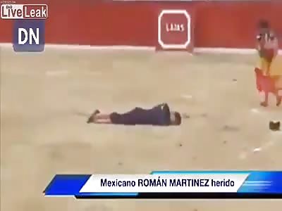 Mexican guy horned at Peruvian festival..