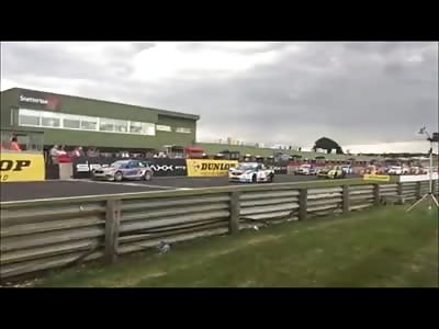  Dramatic Crash Takes Out Cameraman