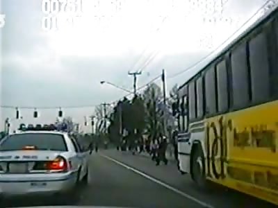 Cop Plows Into Shirtless Man