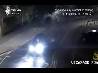 Hit and Run - Attempted murder, driver swings back around for a second attempt!