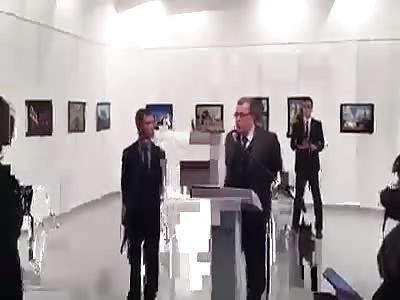 Assassination of the ambassador from another angle at the time of the speech