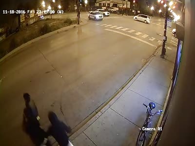 Chicago Police Fatally Shooting a Man who Fired on Another. 2 camera angles (Action starts at :54)