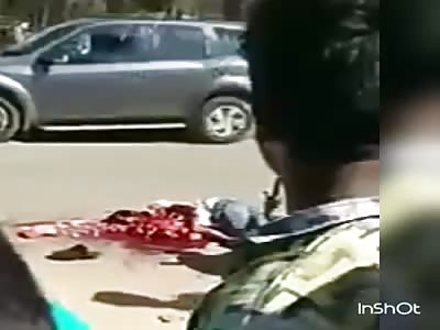 Motorcyclist ran over