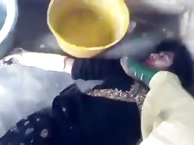 Man kills hanged woman