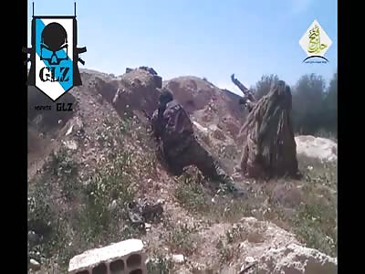 Moment that afghan soldier takes a head shot in battle against the isis