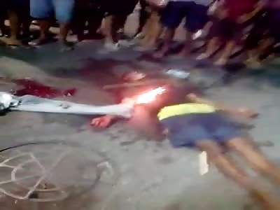 Thief was robbing and ended up dead and body burned