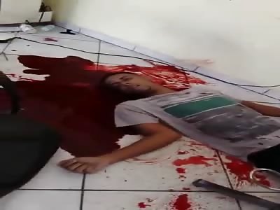 Two young people shot one died at a time and another agonizes last seconds of life