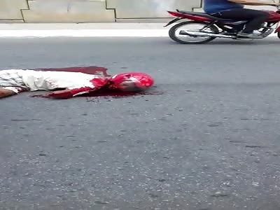 Man dying but it seems that he was also shot