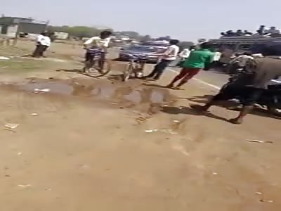 Live accident filmed by friends of the victim