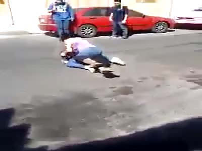 Woman robbing and assaulting and suffers convulsion