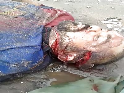 Man agonizing atack machete