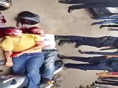 Two thieves. Agonizing. Shot by police 