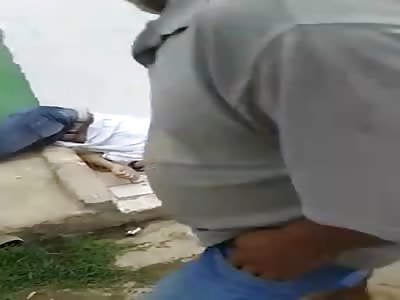 Agonizing with several shot 