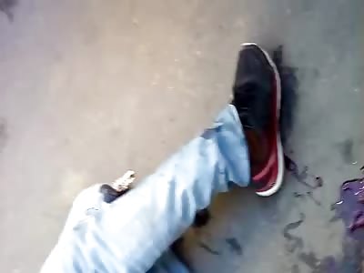  Thief Stole a lady and got shot in the leg