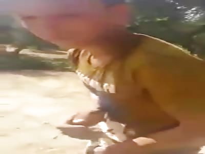 Turkish soldiers beat Syrian refugees