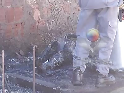 Charred body found in santa luzia