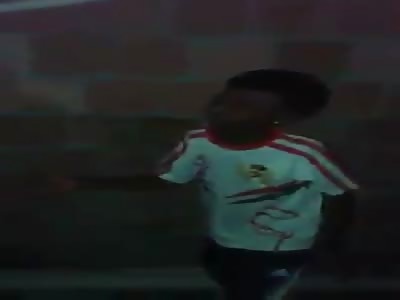 Thief being brutally beating