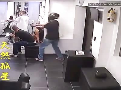 Man being executed with shots 