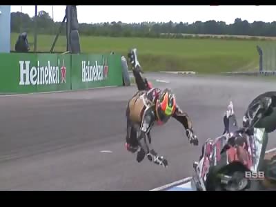 Mark Fincham Fatal crash BSB 2017 SuperStock 1000 Thruxton