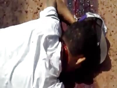 Murdered stabbed in The neck