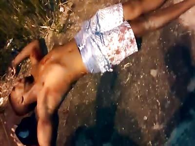 Agonizing with several shot 