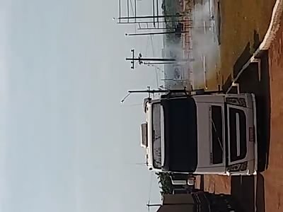 Accident   fatal with shocking