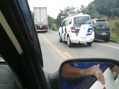 accident in my state, espirito santo hit by truck