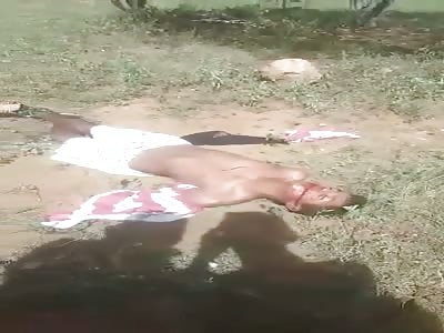 man being executer with shot by gang rival