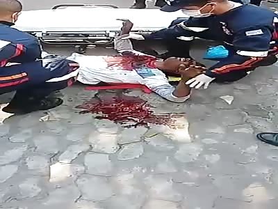 three dying men Waiting for death after being shot