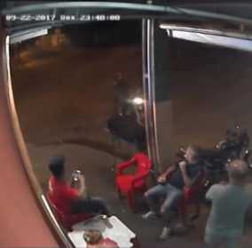 Hitman arrives in motorcycle to Execute His Victim with multiples shot