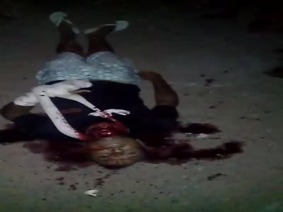 man brutally murdered with cut neck 