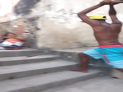 Bandits Beating Woman 