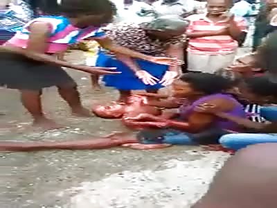 shocking   :    mother cries with her son dies shot by bandits 