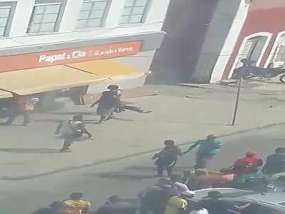 man being executed an assault in 1: 8 minutes