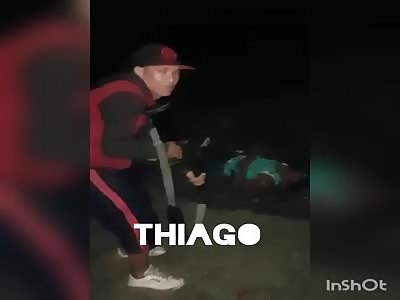 BRUTAL execution men have head exploded with rifle shots