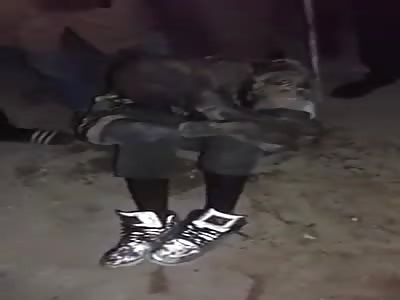 thief brutally beaten 