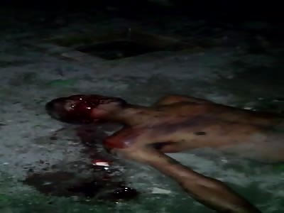 agonizing after shot , waiting the death