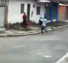 Man Shot in the Face by Hitman