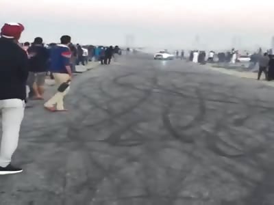 Brutal accident in drift car 