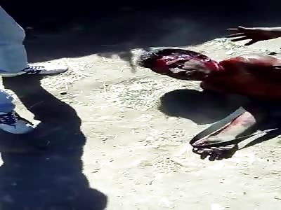 thief brutally beaten 