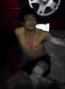 Screaming Thug Punished for steal telephone and Stabbing Lady