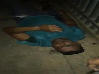 man was beaten for firing on a police officer