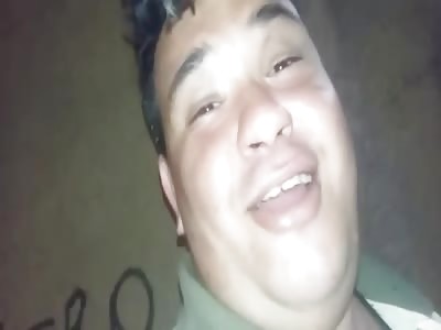 this man is very disgusting and he drinks the manure from the trash (water accumulated from the trash)