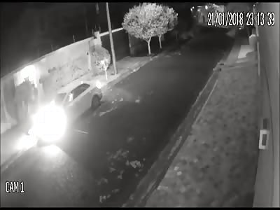 thief hit by uber driver, but his survive 