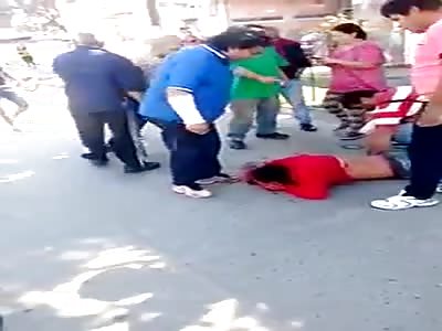 thief brutally beaten 