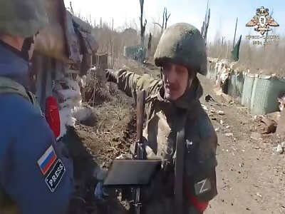 Cleanup of Maryinka. Beware, there are dead Ukrainians