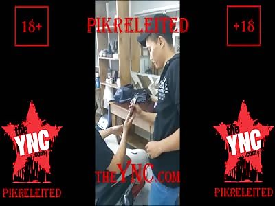 Hairdressers And Client With Son